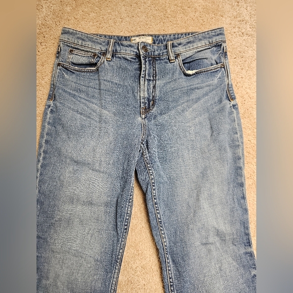 Free People Jasper‎ Crop Jean Harbor Slim Straight Jeans sz 31 - Picture 3 of 7